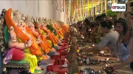 Watch: Lord Ganesh idol adorned with 100kg silver ornaments in Surat