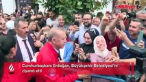 Cumhurbaşkanı Erdoğan, Büyükşehir Belediyesi’ni ziyaret etti