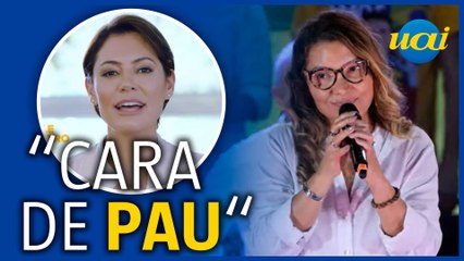 Janja critica propaganda com Michelle Bolsonaro