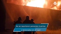 Incendio consume bodega de solventes en San Juan Ixhuatepec, Tlalnepantla