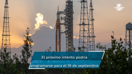 Скачать видео: La NASA pospone otra vez el lanzamiento del cohete de la misión Artemis debido a una fuga