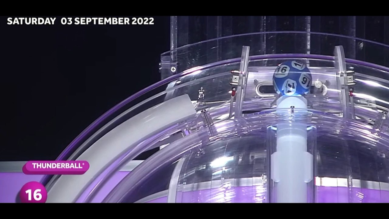 Thunderball 3 September 2022 The National Lottery draw results from Saturday