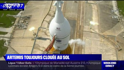 La fusée de la mission Artémis toujours clouée au sol