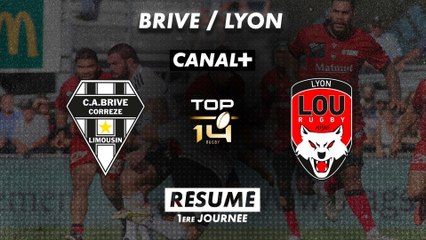 Le résumé de Brive / Lyon - TOP 14 - 1ère journée