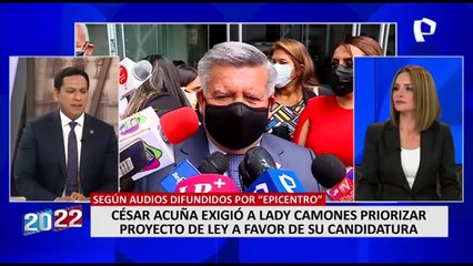 Valdez: La persona que filtró el audio entre César Acuña y Lady Camones es un aliado del Gobierno
