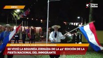 Se vivió la segunda jornada de la 42° edición de la Fiesta Nacional del Inmigrante PARAGUAY