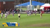 Cal McCarty finishes off a fine team goal for the Storm