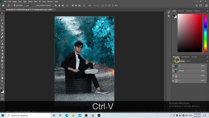 New trick green to blue tone 1 click Blue tone effect in Photoshop 2 Minutes Photoshop Tutorial