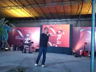 Panggung Kesenian HUT RI ke-77 di Taman Serua