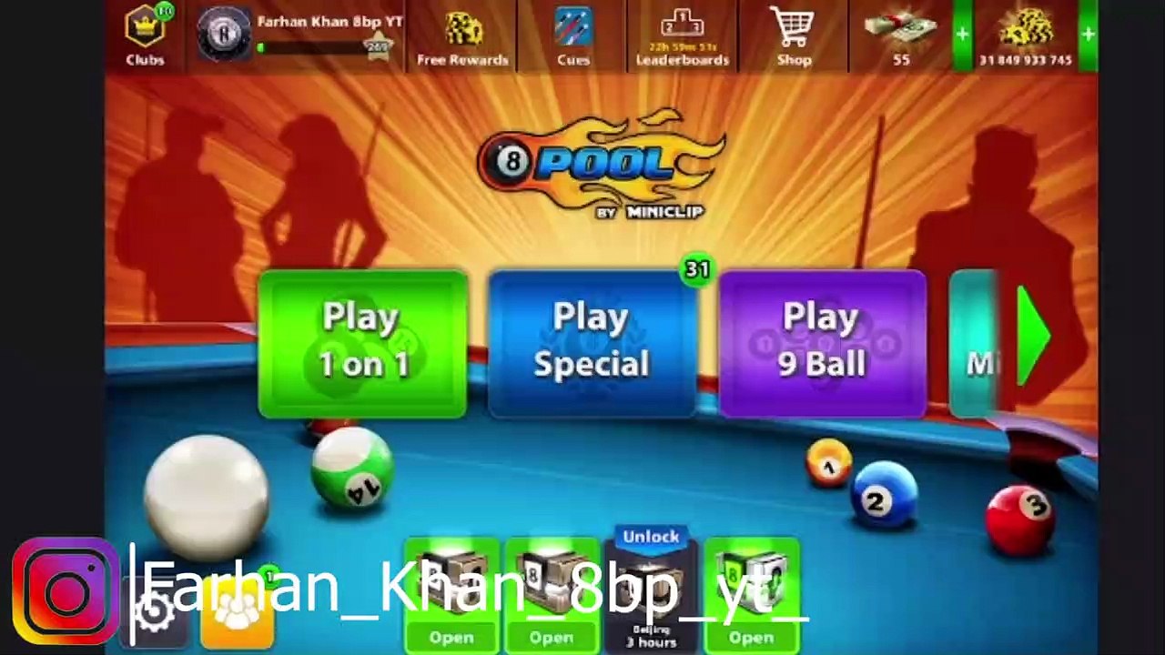 Free Account For All 8 Ball Pool