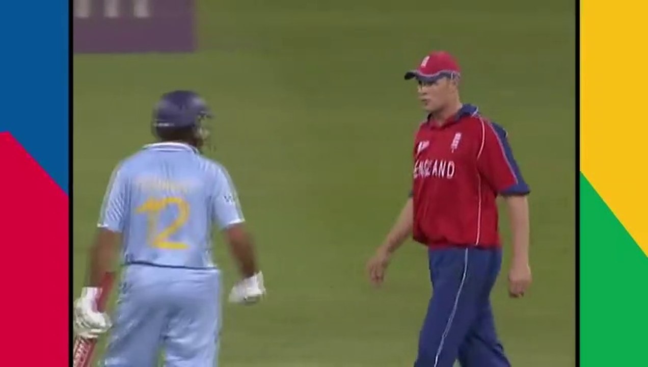 Yuvraj Singh slams six sixes off Stuart Broad _ ENG v IND _ T20 World Cup 2007