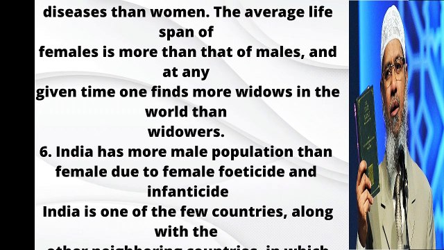 Why does a man allowed to have more than one wives in Islam? Dr. Zakir Naik