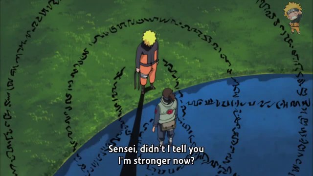 Iruka Tries To Capture Naruto, Iruka Sees Naruto's Nine Tails Chakra Mode For The First Time
