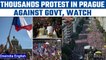 Prague: Thousands take to the street against Czech Govt, NATO and EU | Oneindia news *International