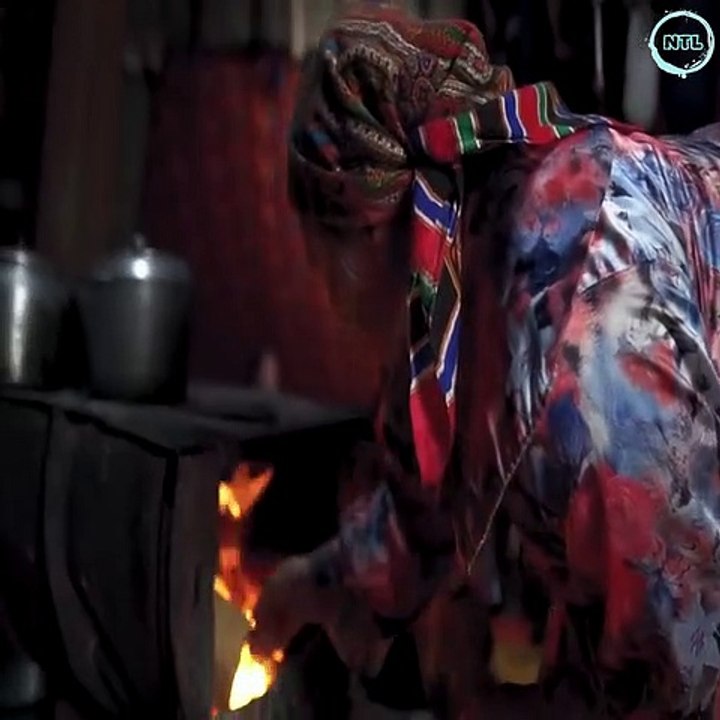 Primitive Life of Nomads of Arctic. Survival in Far North. Russia. Tundra Nenets - 73°C