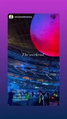 Laeticia et Joy Hallyday au concert de The Weeknd sur Instagram.