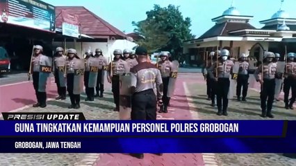 TINGKATKAN KEMAMPUAN PERSONEL, SAT SAMAPTA POLRES GROBOGAN RUTIN GELAR LATIHAN DALMAS