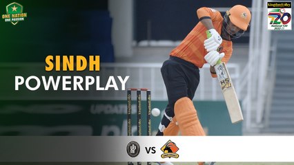 1st Innings Powerplay | Khyber Pakhtunkhwa vs Sindh | Match 10 | National T20 2022 | PCB | MS2T
