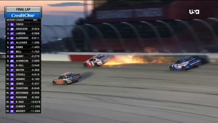 Download Video: NASCAR Xfinity Séries 2022 Darlington 2 Creed Larson Gragson Epic Finish