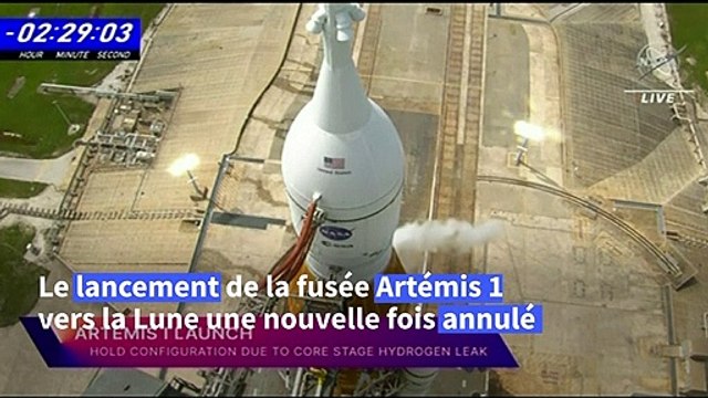 Le décollage de la fusée de la Nasa vers la Lune de nouveau reporté