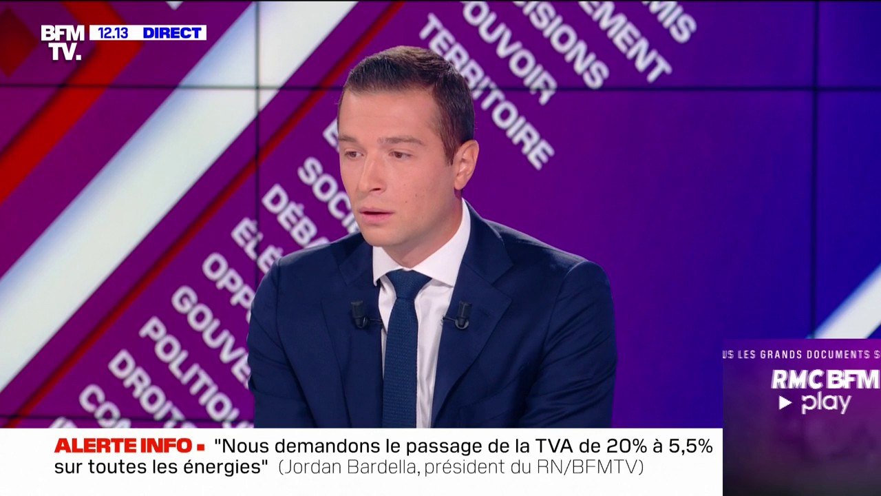 Jordan Bardella estime que les sanctions prises contre les Russes ne "servent qu'à enrichir la Russie" et se "retournent contre nous"