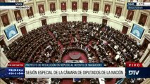 El parlamento argentino aprueba por unanimidad un texto de condena al intento de magnicidio de Cristina Fernández