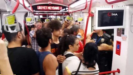 Tramvaydaki olaya çevik kuvvetten müdahale