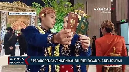 8 Pasang Pengantin Menikah di Hotel Bayar Dua Ribu Rupiah