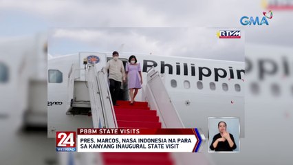 Pres. Marcos, nasa Indonesia na para sa kanyang inaugural state visit | 24 Oras