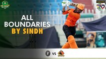 All Boundaries By Sindh | Khyber Pakhtunkhwa vs Sindh | Match 10 | National T20 2022 | PCB | MS2T