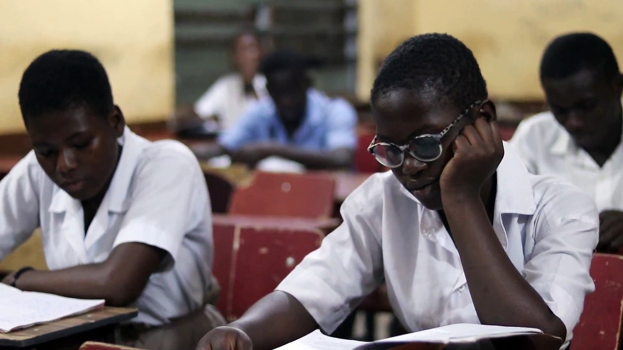 Students studying