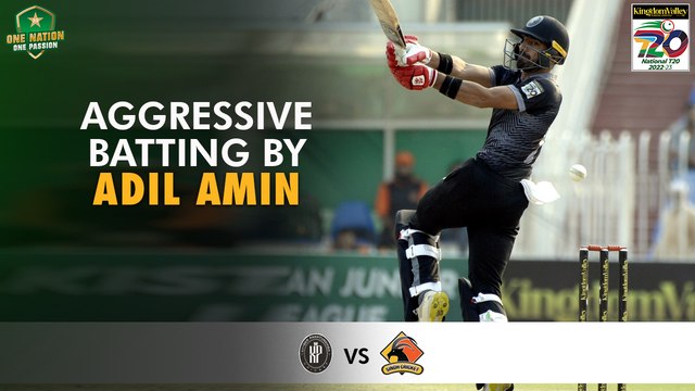 Aggressive Batting By Adil Amin | Khyber Pakhtunkhwa vs Sindh | Match 10 | National T20 2022 | PCB | MS2T