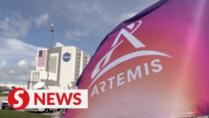 Video herunterladen: Fuel leak delays NASA's Artemis launch by weeks