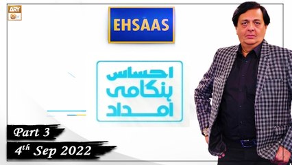 Ehsaas Telethon - Emergency Flood Relief - 4th September 2022 - Part 3 - ARY Qtv