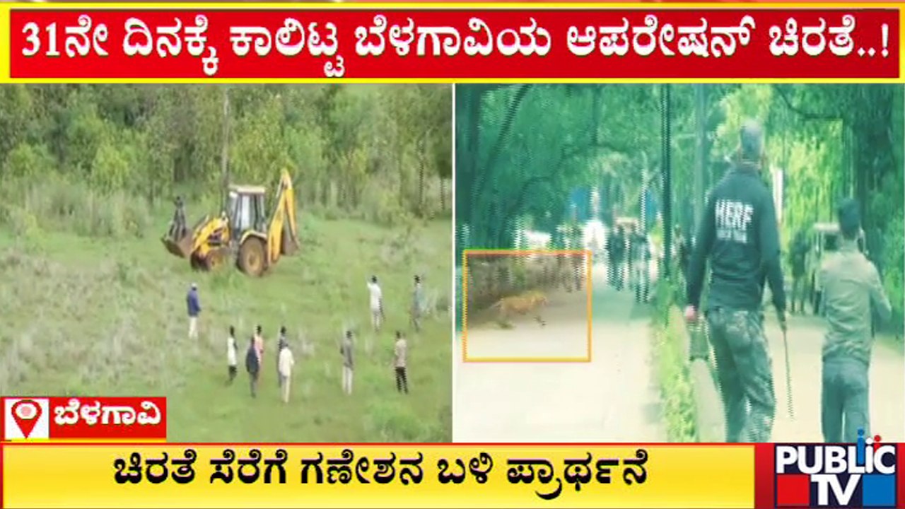 ಬೆಳಗಾವಿಯಲ್ಲಿ ಚಿರತೆ ಸೆರೆಗೆ ಗಣೇಶನ ಪ್ರಾರ್ಥನೆ..! | Belagavi | Cheetah | Public TV