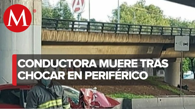 Muere mujer tras accidente vial en anillo periférico