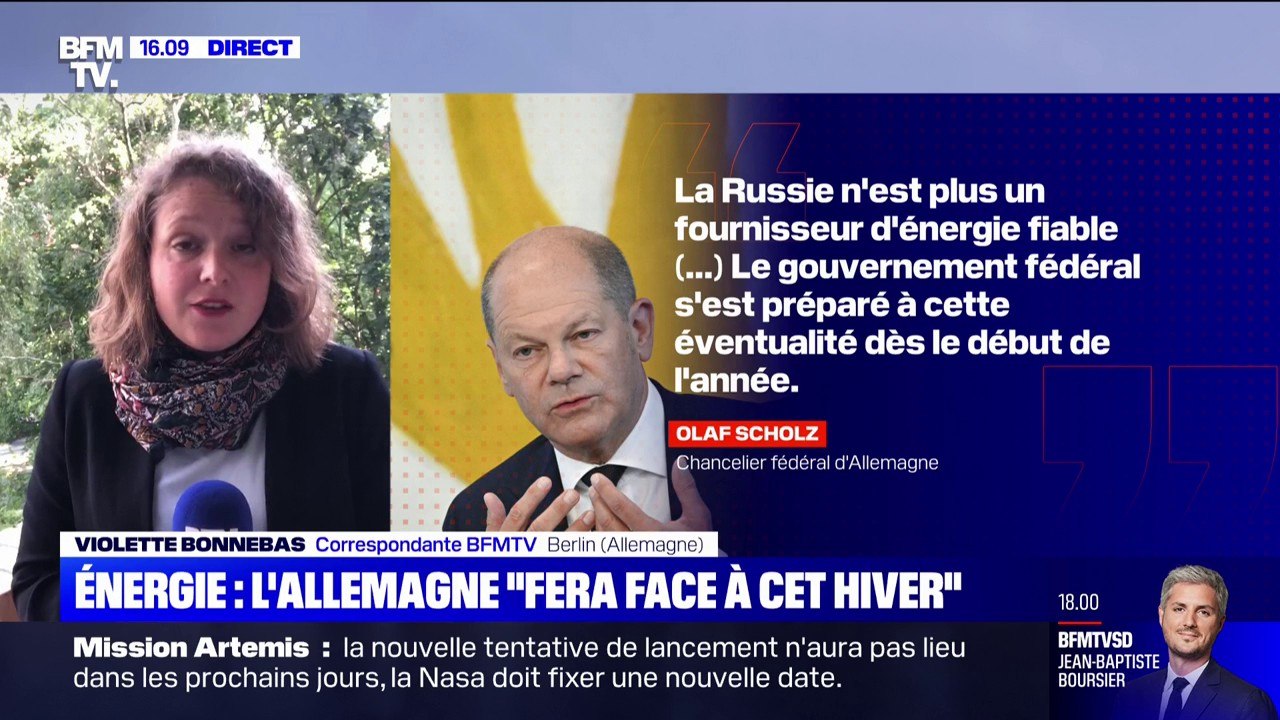 Pénuries d'énergie: Olaf Scholz assure que l'Allemagne "s'est préparée à cette éventualité"