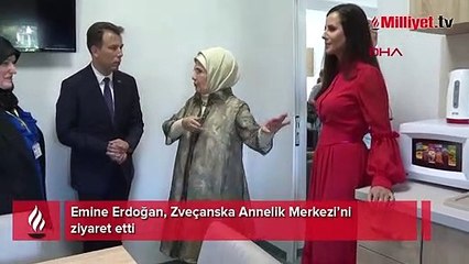 Emine Erdoğan, Zveçanska Annelik Merkezi’ni ziyaret etti