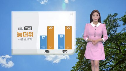 [날씨] 내일 아침 다소 쌀쌀...낮 늦더위 / YTN