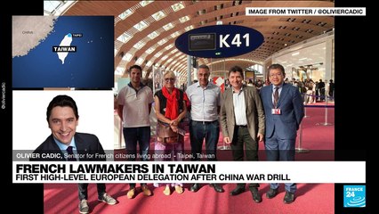 Tải video: 'Taiwan is not alone': French lawmakers visit Taiwan after China's war drill threats