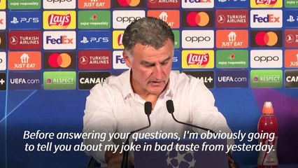PSG coach Galtier sorry for 'joke in bad taste' over train travel