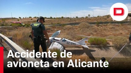 Piloto de una avioneta, consciente tras un accidente en Mutxamel (Alicante)