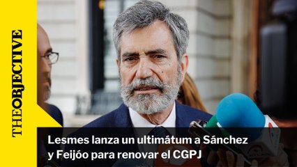 Lesmes lanza un ultimátum a Sánchez y Feijóo para renovar el CGPJmp4