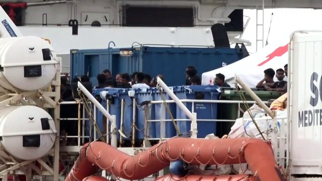 Hundreds of migrants rescued in Mediterranean dock in Italy after uncertain days