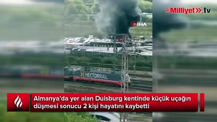 Almanya'da küçük uçak düştü: 2 ölü