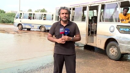 كاميرا العربية تجول الشوارع  بعد الأمطار الغزيرة التي شهدها السودان