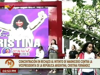 Movimiento de Mujeres rechazan el ataque fascista contra la Vicepresidenta Cristina Fernández