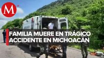En Michoacán, mueren cuatro personas tras choque en carretera; dos eran menores de edad