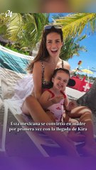 Claudia Álvarez es criticada por abrir agujeros en las orejas a su bebé