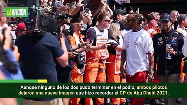Checo' Pérez y Lewis Hamilton reviven rivalidad con batalla en GP de Países Bajos 2022